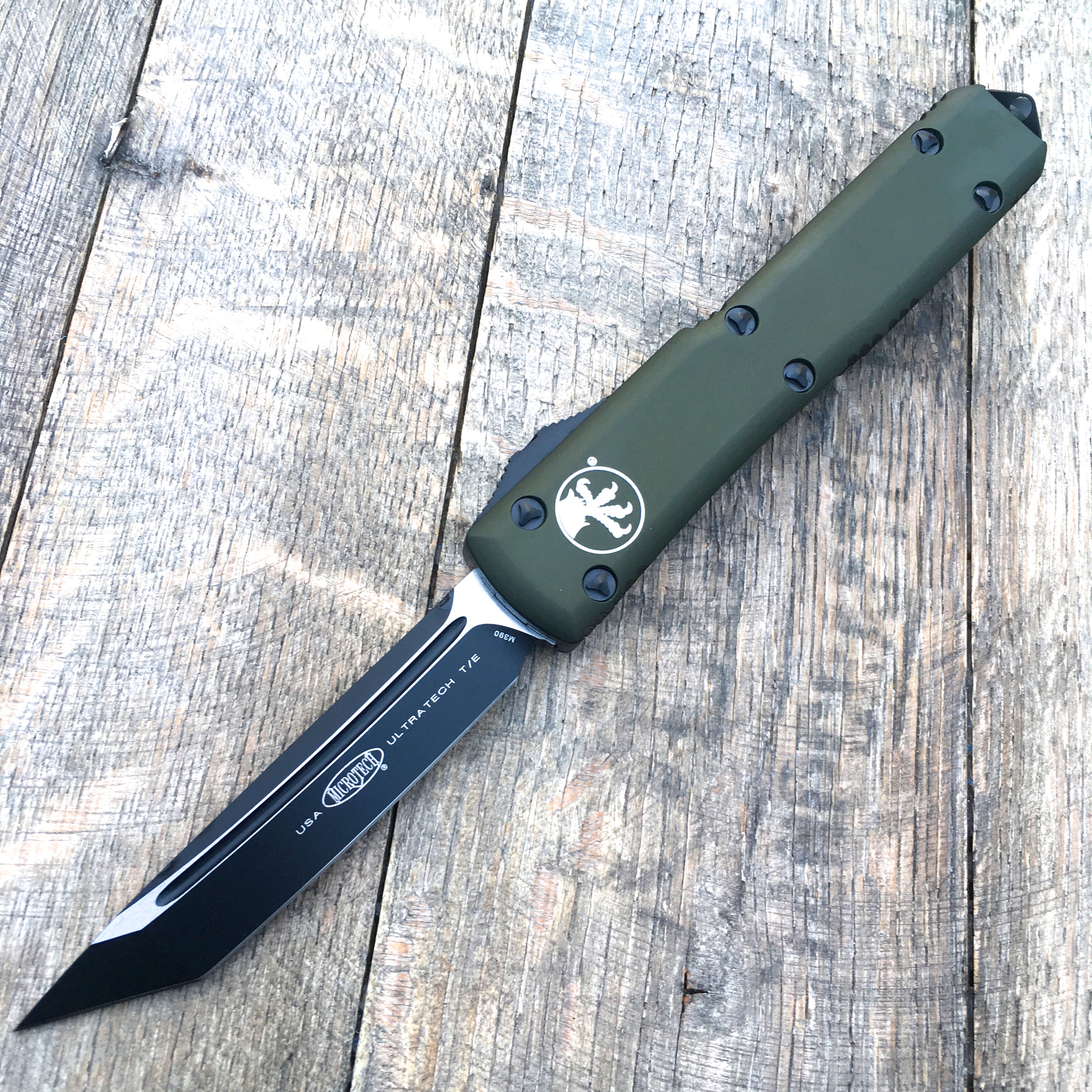 Microtech Ultratech T/E OTF  Smooth Contoured  123-1OD (Tactical) - GearBarrel.com