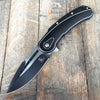 Todd Begg Knives: Steelcraft Series - Bodega - Black Frame - Black Fan Pattern - Two-Tone Blade - GearBarrel.com