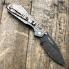 Strider + Protech Custom PT Automatic Knife Tiger Stripe Ti (2.75" Damascus) #14 of 20 - GearBarrel.com