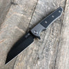 Chaves Ultramar Sangre Street Flipper Knife Black Micarta (3.4" Black SW) - GearBarrel.com