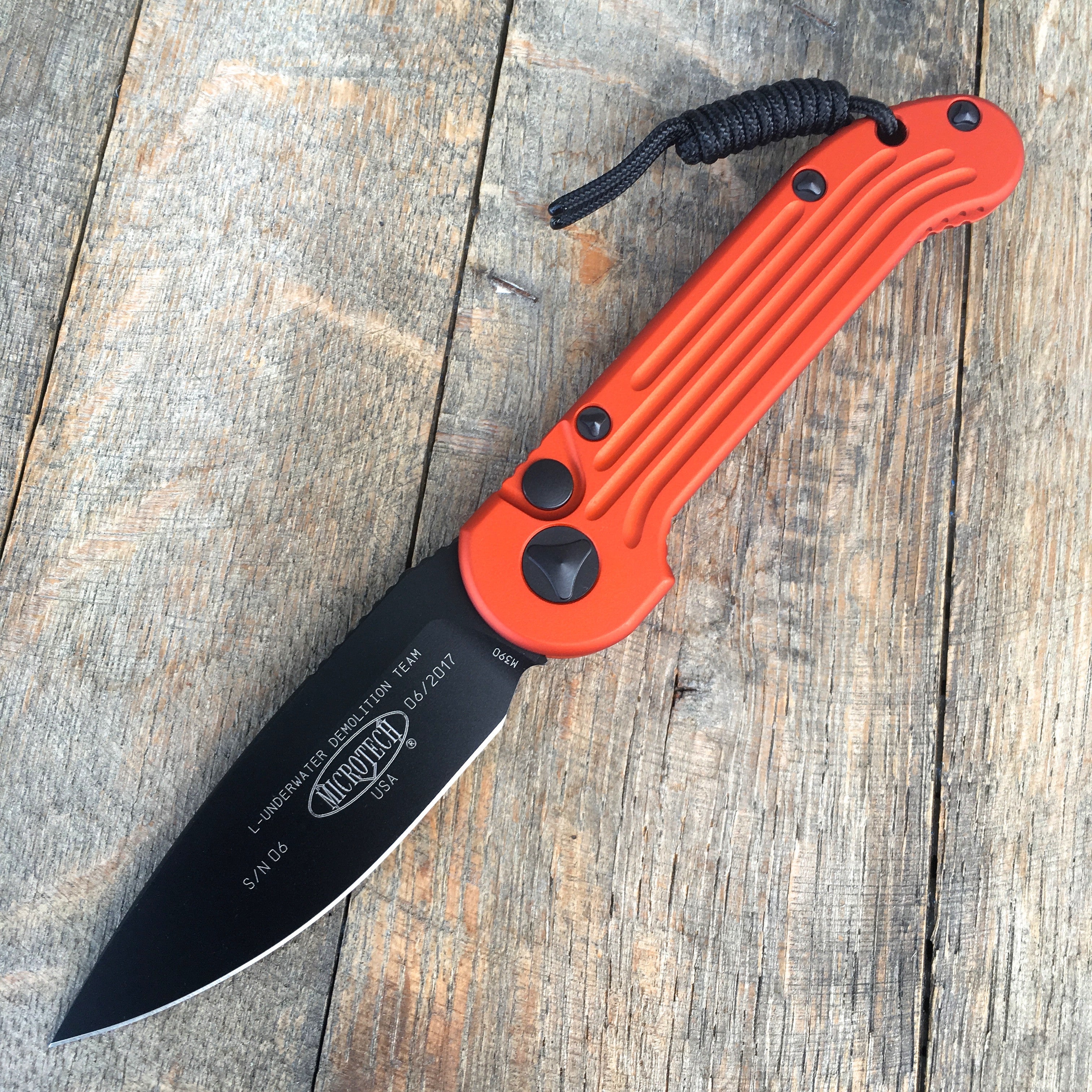 Microtech LUDT Tactical Automatic Knife (3.4" Orange) 135-1OR - GearBarrel.com