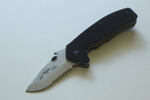 Emerson CQC-14 SF Snubby Knife (2.7" Satin Ceramic Serrated)