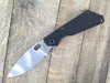 Strider SnG Black Flat Folding Knife (3.5" Ghost Striped) - GearBarrel.com