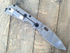 Strider SnG Green Flat Folding Knife (3.5" Ghost Striped) - GearBarrel.com