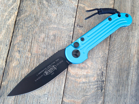 Microtech LUDT Tactical Automatic Knife (3.4" Turquoise ) 135-1TQ