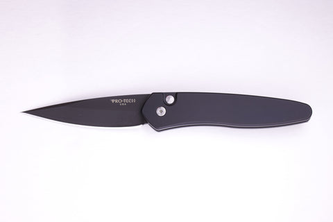 Protech Newport Tactical Automatic Knife  (3" Black Plain) 3407
