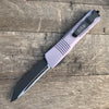 Microtech Combat Troodon Tanto (3.8" Black Two-Tone) 144-1GY - GearBarrel.com
