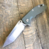 Hinderer Knives Fatty XM-18 Harpoon Knife OD Green (3.5" Stonewash) - GearBarrel.com