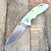 Hinderer Knives Fatty XM-18 Harpoon Translucent G10 (3.5" Stonewash) - GearBarrel.com