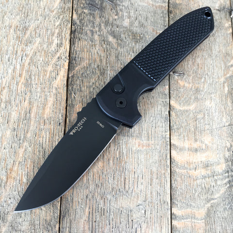 Protech Les George Rockeye Blacked-Out Auto Knife LG103