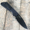Strider + Protech SnG Automatic Knife Knurled (3.5" Black DLC 2407) - GearBarrel.com