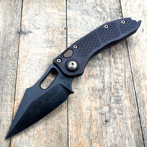 Microtech Stitch Automatic (3.75" DLC Black) 169-1DLC