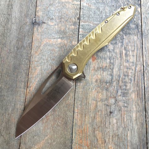 Microtech Sigil MK6 S/E Brass Handle Bronzed Blade