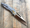 Microtech Sigil MK6 S/E Brass Handle Bronzed Blade - GearBarrel.com