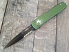 Microtech Ultratech Bayonet Automatic OTF Green (3.4" Black Serr) 120-2OD - GearBarrel.com