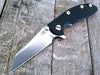 Hinderer Knives: 3" XM-18 Wharncliffe Flipper Stonewashed - Black - GearBarrel.com