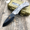 Medford Colonial T Frame Lock Knife Tumbled Ti (3.5" PVD) MKT - GearBarrel.com
