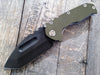 Medford Praetorian G/T Knife Green G-10 (3.75" PVD Black) - GearBarrel.com