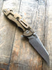 Hinderer Knives Fatty XM-18 Wharncliffe  Black & Blue (3.5" Stonewashed Finish) Bronze - GearBarrel.com