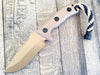 Microtech Currahee Drop Point Fixed Blade (4.5" Tan Plain) 102-1TA - GearBarrel.com