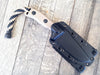 Microtech Currahee Drop Point Fixed Blade (4.5" Tan Serrated) 102-2TA - GearBarrel.com