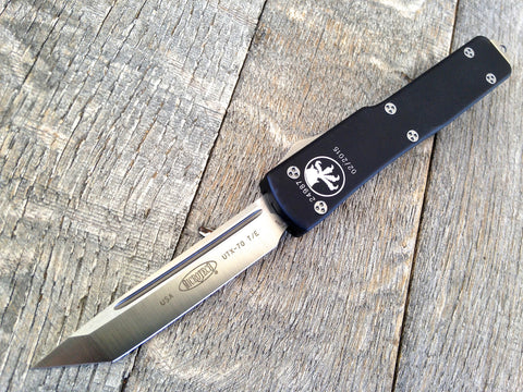 Microtech UTX-70 Tanto Automatic Knife (2.4" Satin) 149-4
