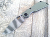 Strider SnG Green G-10 Folding Knife (3.5" Tiger Stripe Plain) - GearBarrel.com