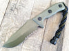 Microtech Currahee Drop Point Knife Fixed Blade (4.5" OD Green Serr) 102-2GR - GearBarrel.com