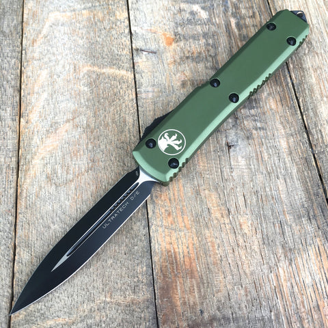 Microtech Ultratech D/E OTF  Smooth Contoured  122-1CCOD (OD Green)