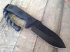 Microtech Crosshair D/E Fixed Blade  (5" Black Elmax) 101-1BL - GearBarrel.com