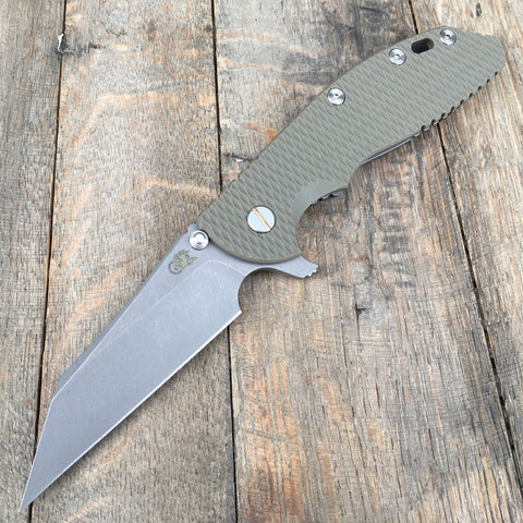 Hinderer Knives XM-24 Wharncliffe  OD Green (4" Working Finish)