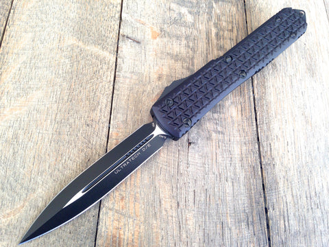 Microtech Ultratech D/E Automatic Knife Tri-Grip (3.4" Black) 122-1T