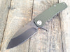 Medford Knife & Tool 187F Flipper Knife OD G-10 (3.4" Grey PVD ) - GearBarrel.com