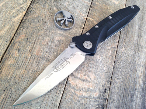 2015 Microtech Socom Delta S/E Folding Knife G-10 (4" Stonewashed) 159-10