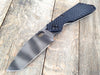 Strider Knives SnG Tanto Black DGG Gunner Grip Knife (3.5" Tiger Stripe) - GearBarrel.com