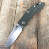 Hinderer Knives: 3.5" XM-18 Slicer Non-Flipper  - Green/Black G-10   Bronze Anodized - GearBarrel.com
