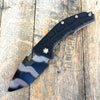 Heretic Knives Custom Martyr Spear Point Flipper (3in Tiger Striped CPM-154) H009-4A-CT - GearBarrel.com