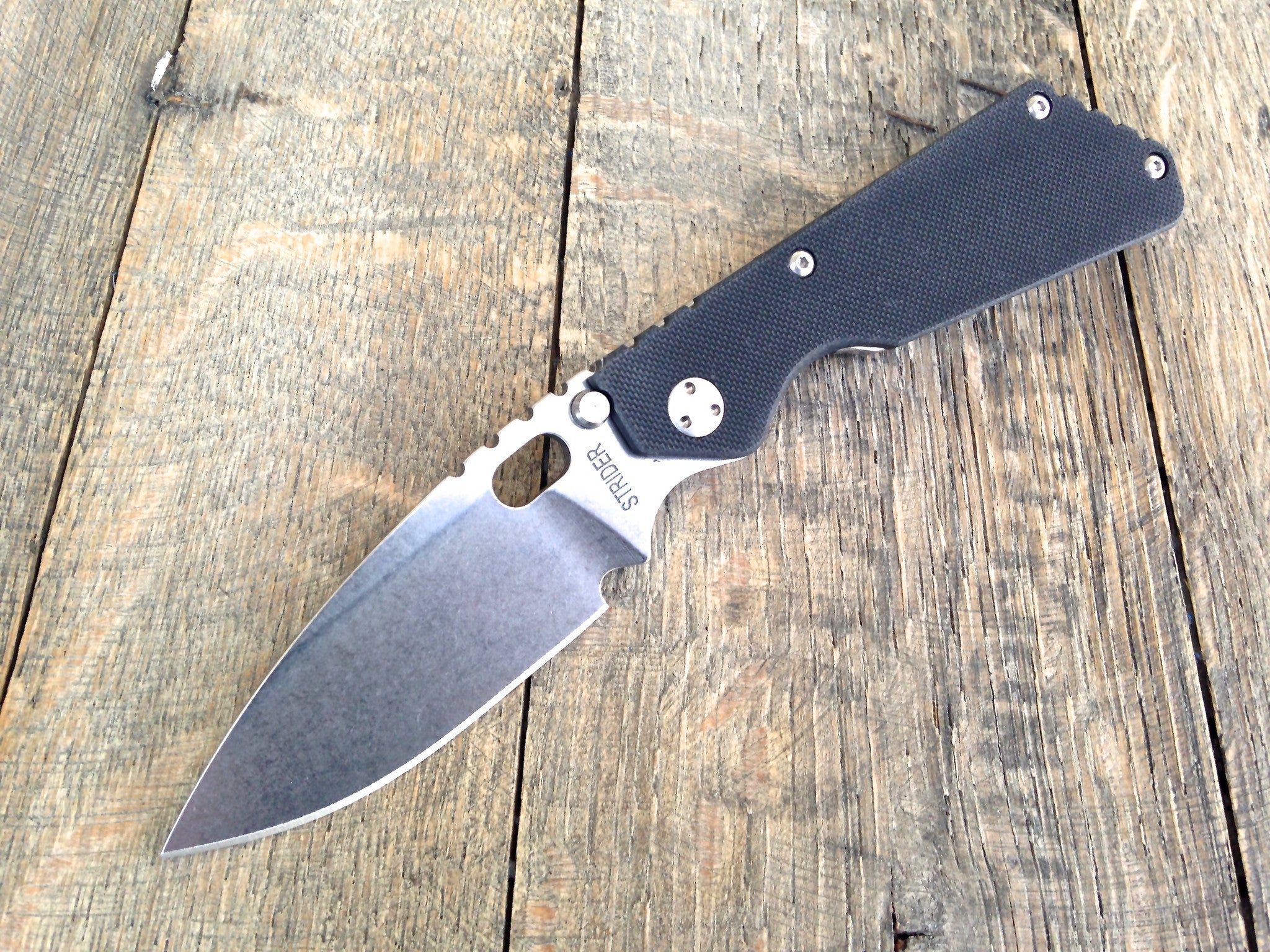 Strider Knives PT Knife Black G-10 (2.75" Stonewash) - GearBarrel.com