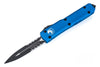 Microtech Ultratech OTF Knife D/E (3.4" Black Serr) 122-2BL - GearBarrel.com