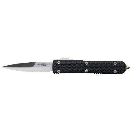 Microtech Ultratech Bayo OTF Automatic Knife Tri-Grip (3.4" Satin Serr) 120-5