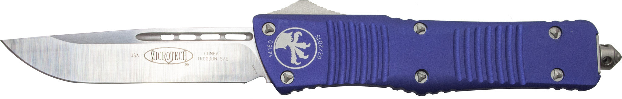 Microtech Combat Troodon S/E OTF  (3.8" Purple) 143-4PU - GearBarrel.com