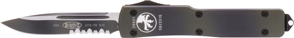 Microtech UTX70 D/A OTF S/E  (2.4" green Camo ) 148-2GC - GearBarrel.com