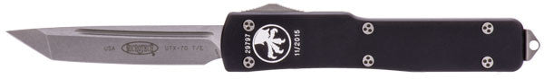 Microtech UTX-70 Tanto Automatic Knife (2.4" Stonewash) 149-10 - GearBarrel.com