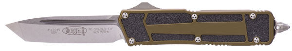 Microtech QD Scarab T/E OTF Tanto  (3.5" Stonewashed) 179-10OD - GearBarrel.com