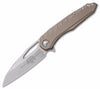Microtech Sigil MK6 Frame Lock Knife Tan (3.75" Stonewash) - GearBarrel.com