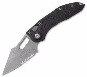 Microtech Stitch Automatic Knife Black (3.75" Apocalyptic) 169-11AP