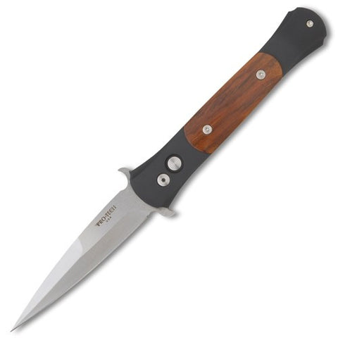 Protech The Don Automatic Knife Black/Cocobolo (3.5" Satin) 1706-C