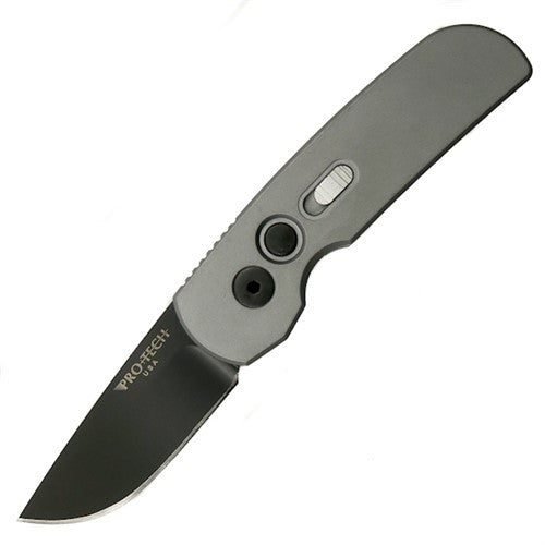 Pro-Tech 2212 Grey Calmigo Cali-Legal Auto Knife, 154CM Black Blade - GearBarrel.com