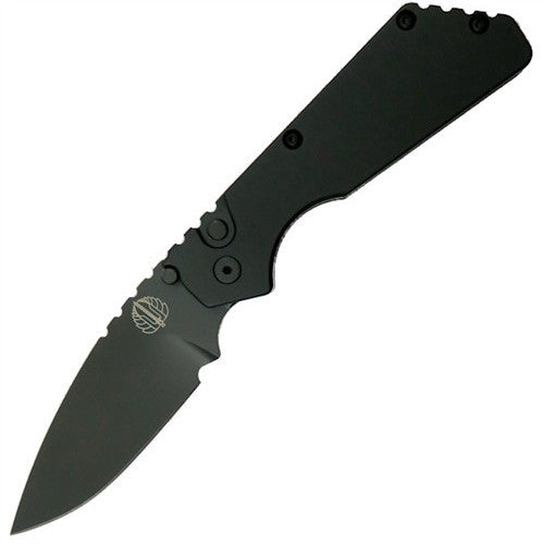 Strider + Protech PT Automatic Knife Black (2.75" Black) - GearBarrel.com