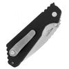 Strider + Protech SnG Automatic Knife Solid Black Aluminum (3.5" Stonewash) 2401 - GearBarrel.com